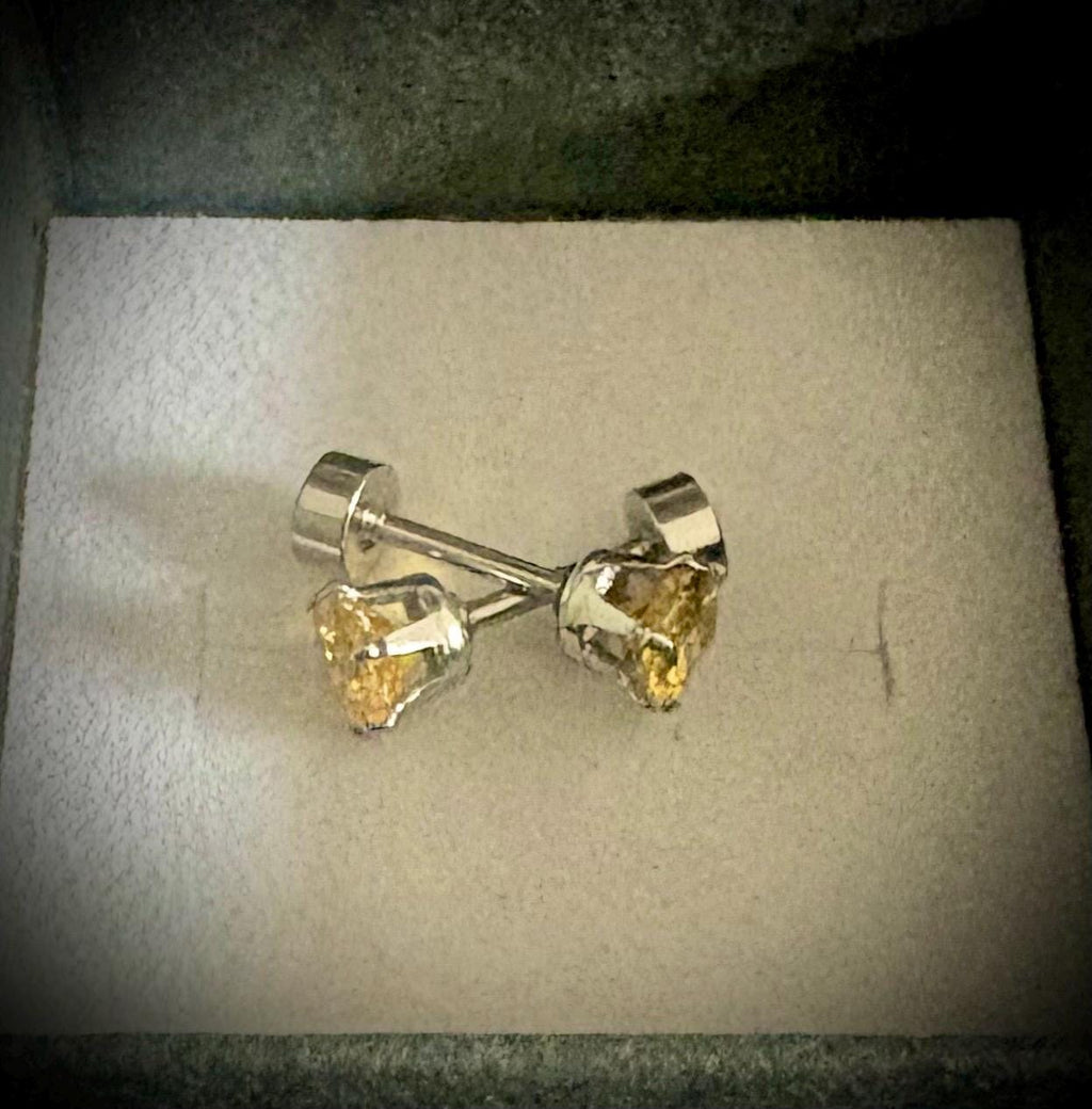 5mm Citrine Earrings