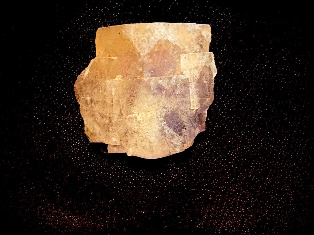 Honey Yellow Cubed Fluorite                         Xianghualing, Hunan Province, China