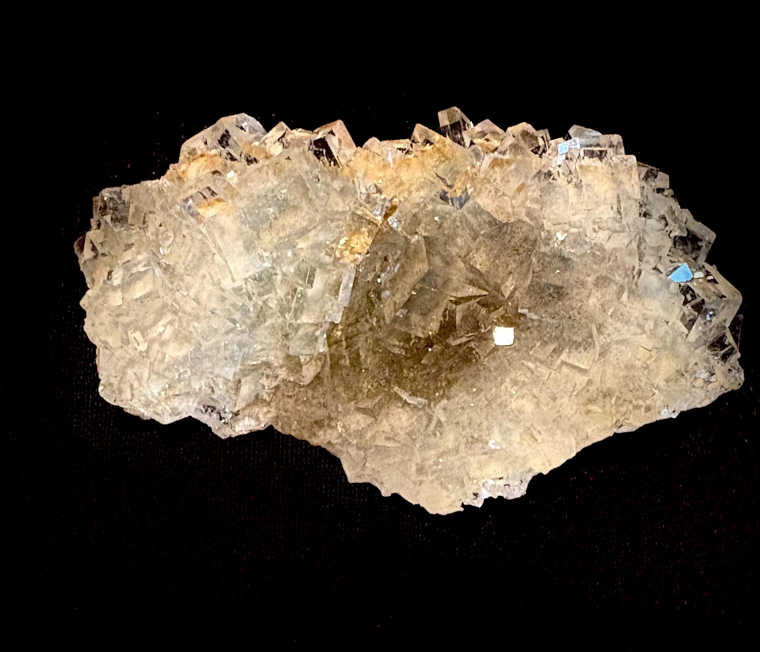 White Cubed Fluorite Cluster         Xianghualing, Hunan Province, China