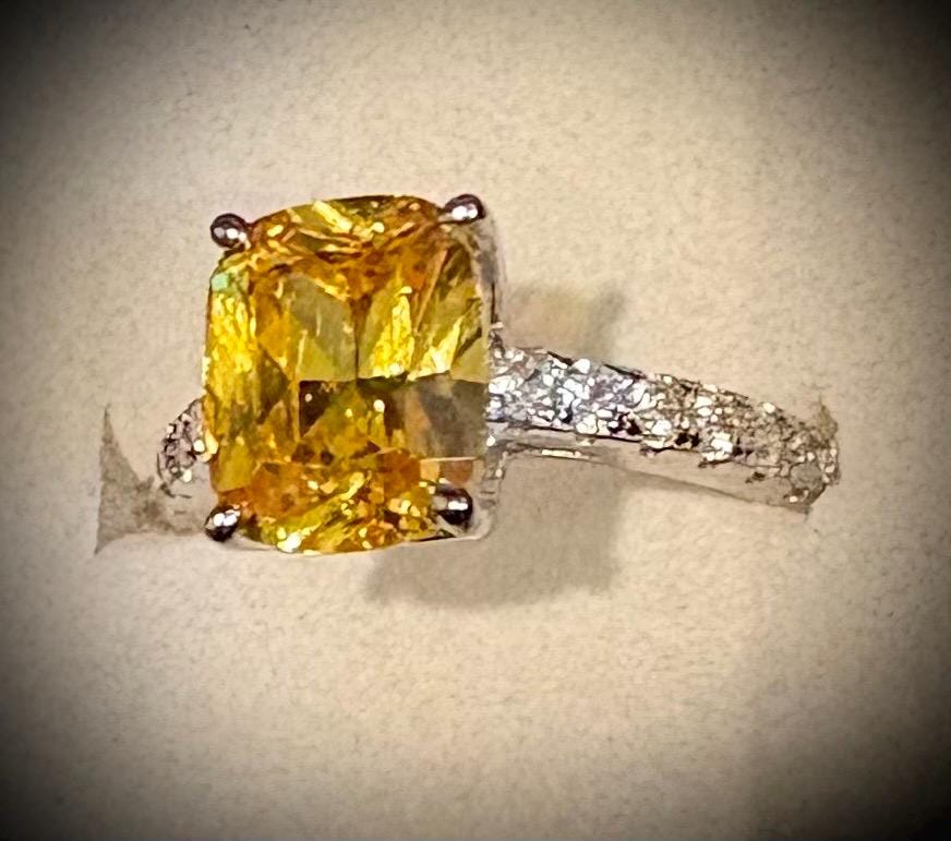 925 Silver Moissanite Ring