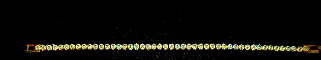 7” 14K Gold Stainless Steel Tennis Bracelet