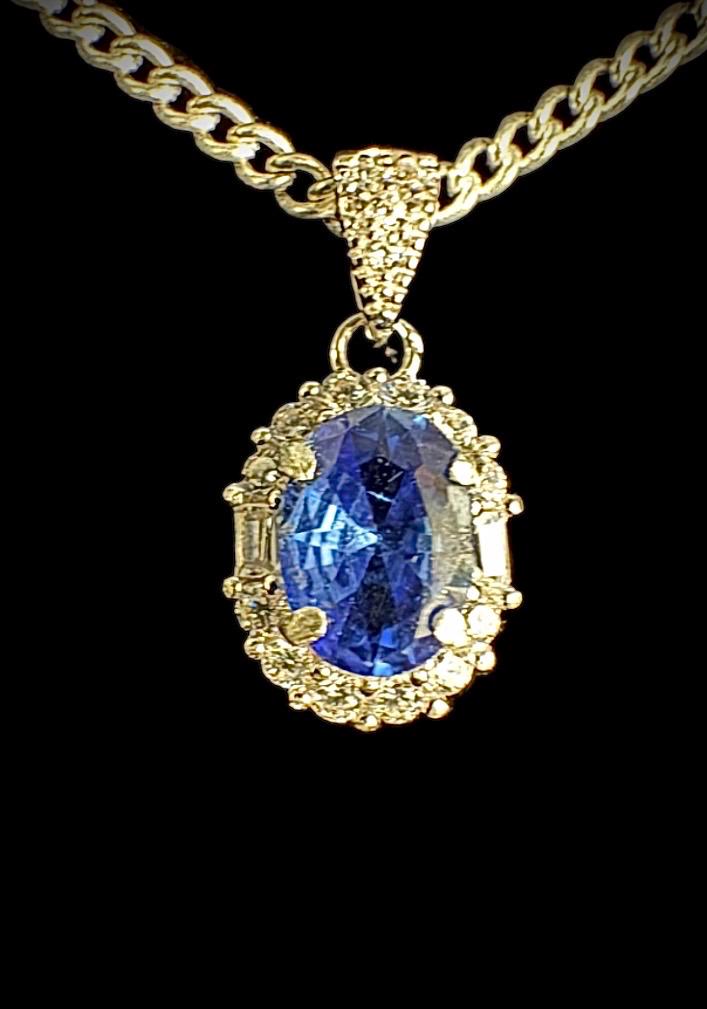 Stirling Silver Tanzanite Halo Set