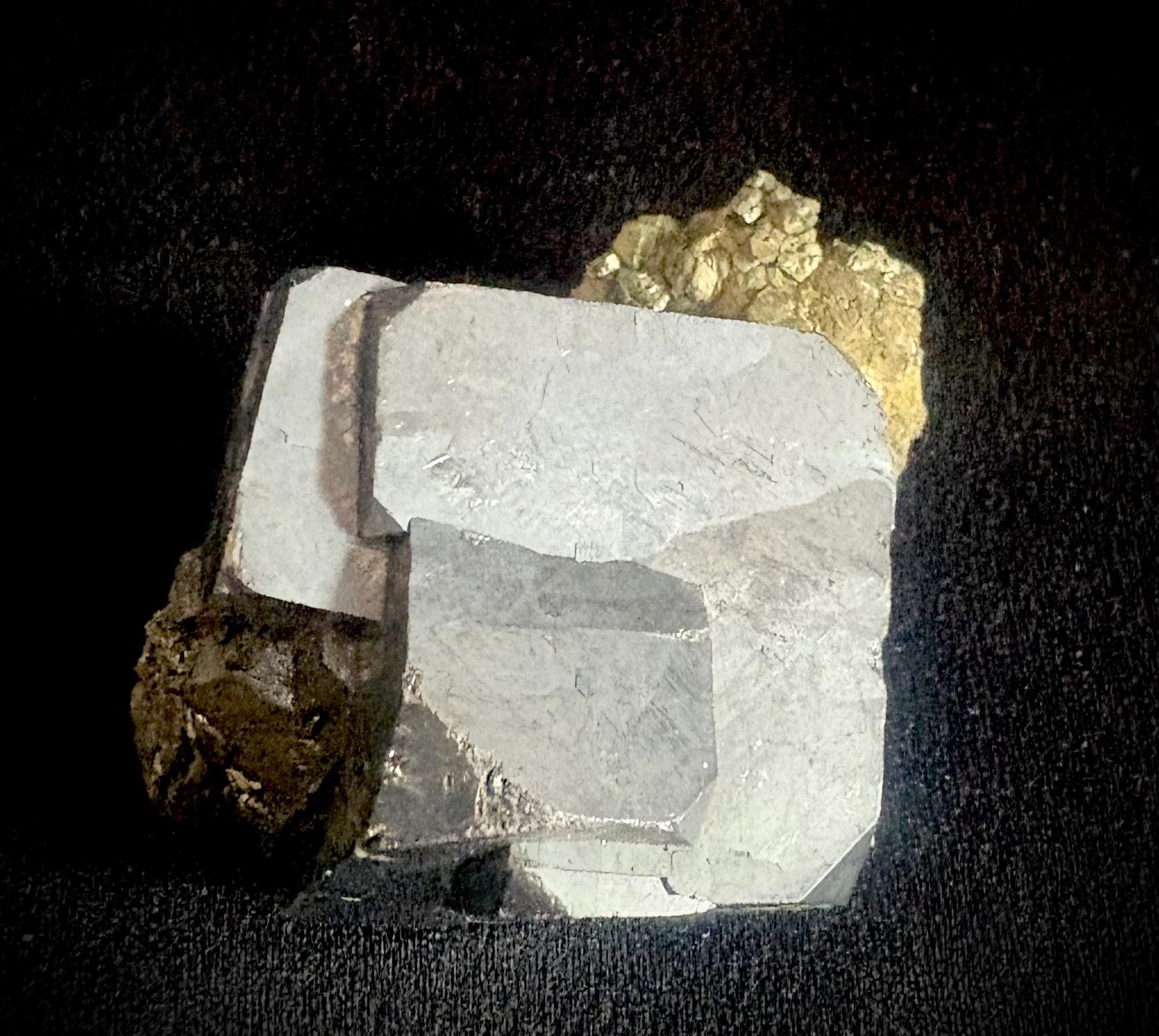 Galena on Chalcopyrite Sweetwater Mine, Ellington, Reynolds County, Missouri, USA