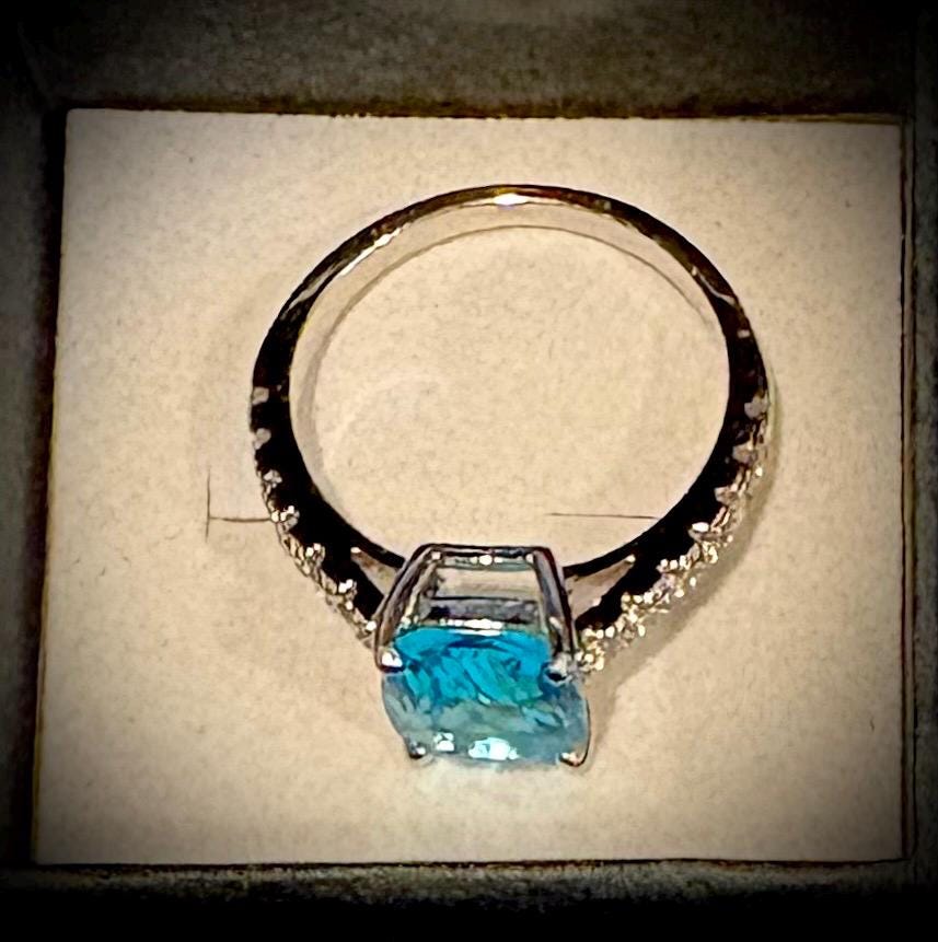 925 Silver Moissanite Ring